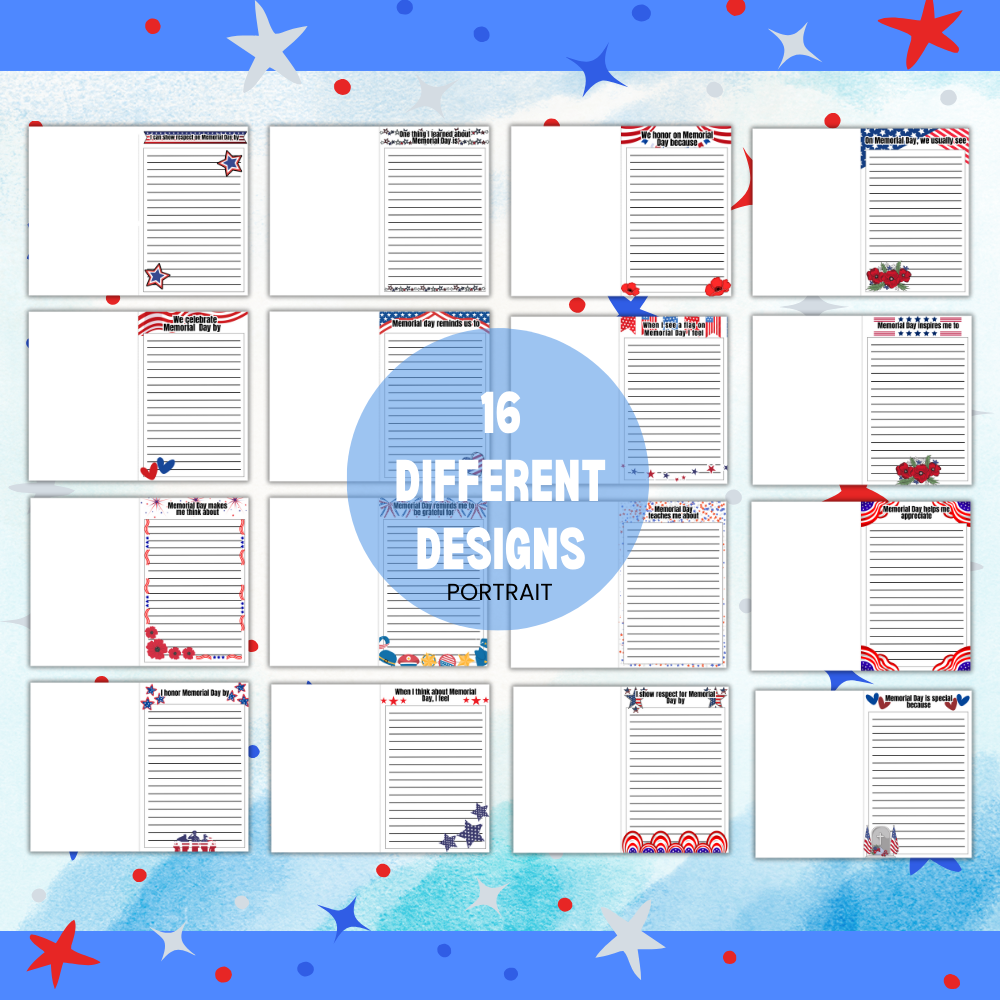 Memorial Day Activity Packet (over 100 printable pages)