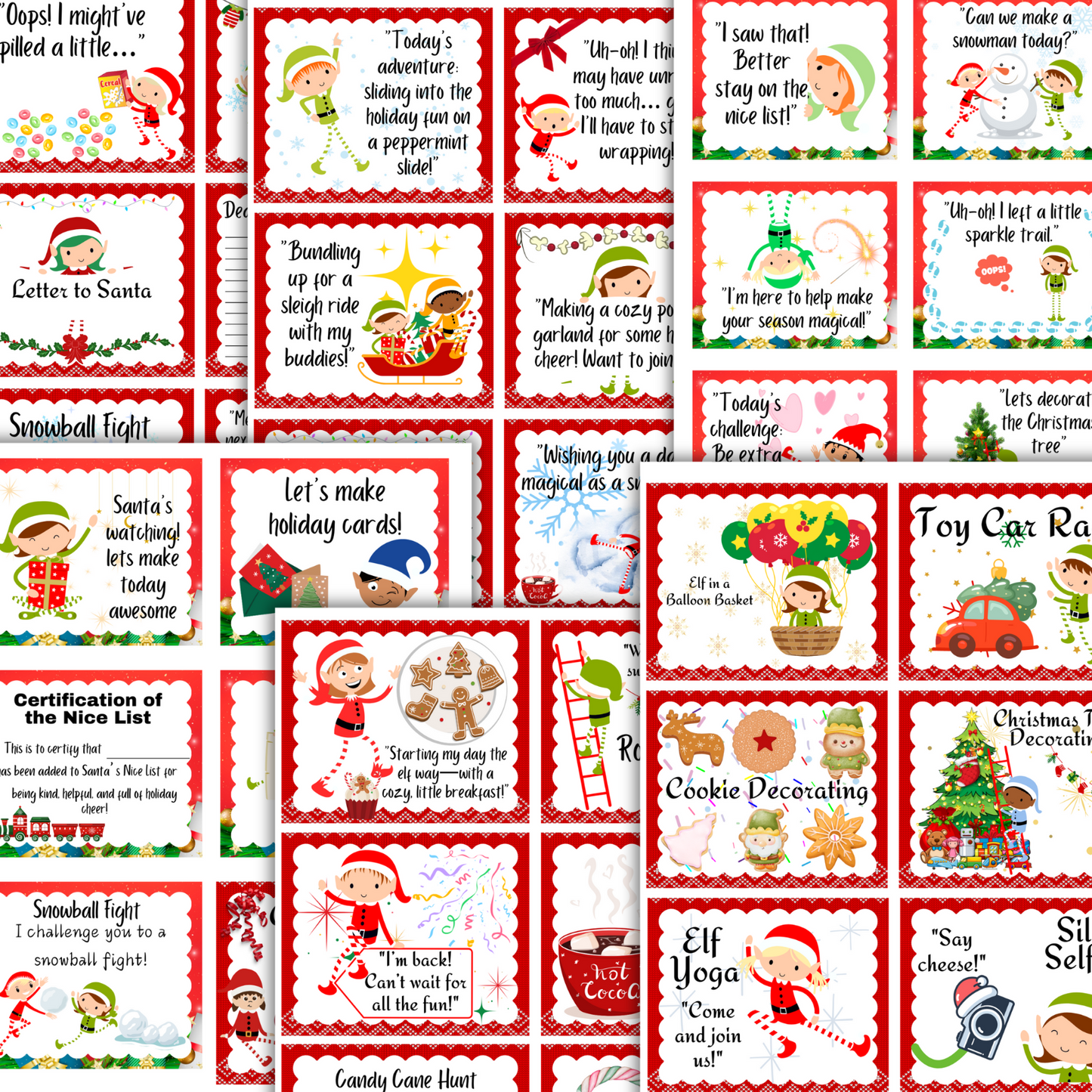 Elf Activity Bundle for Each Day of Decmember