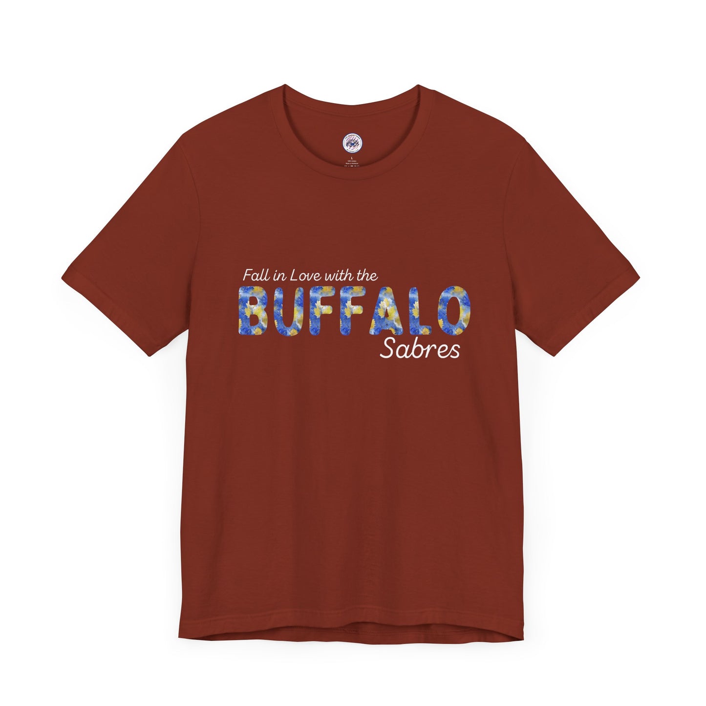 Watercolor Buffalo Sabres Leaves T-Shirt (Where else would you rather be...)