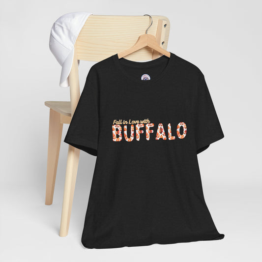 Watercolor Buffalo Leaves T-Shirt (Where else would you rather be...)