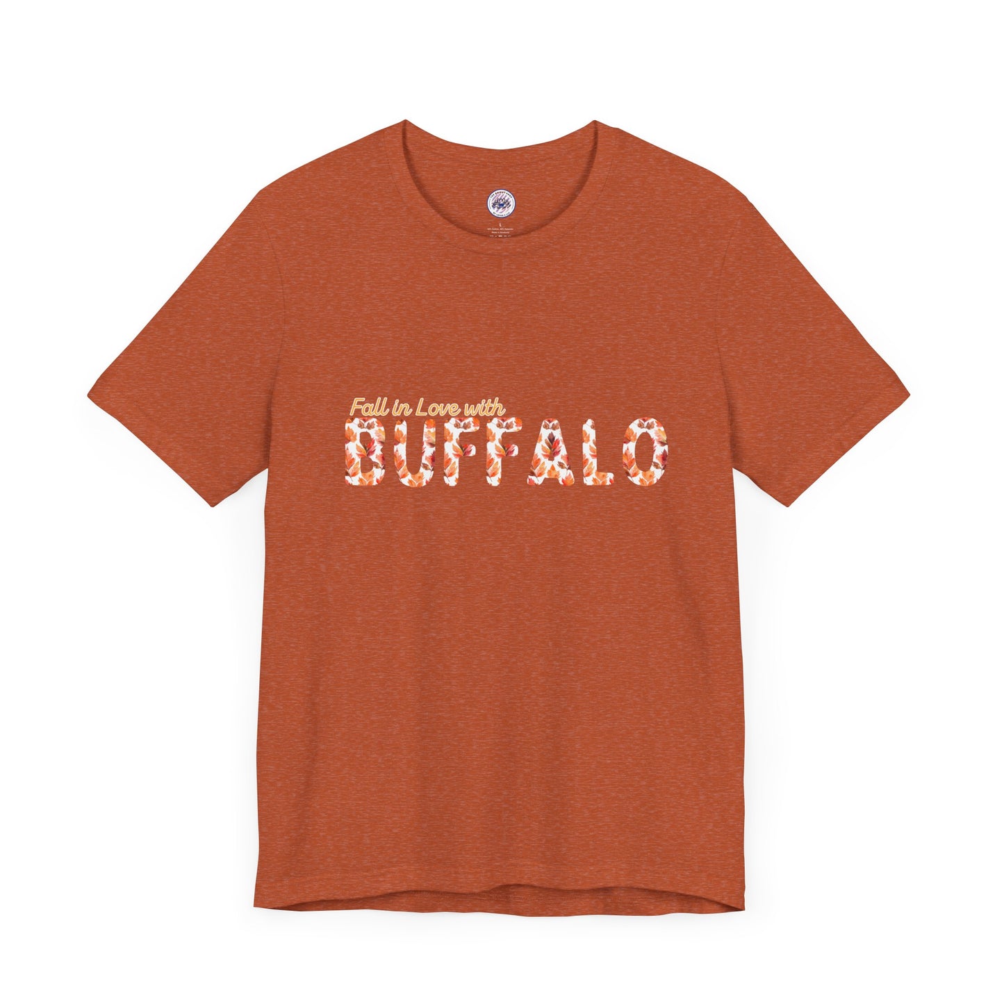 Watercolor Buffalo Leaves T-Shirt (Where else would you rather be...)