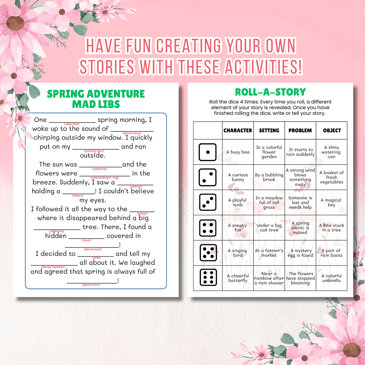 Spring Activity Packet