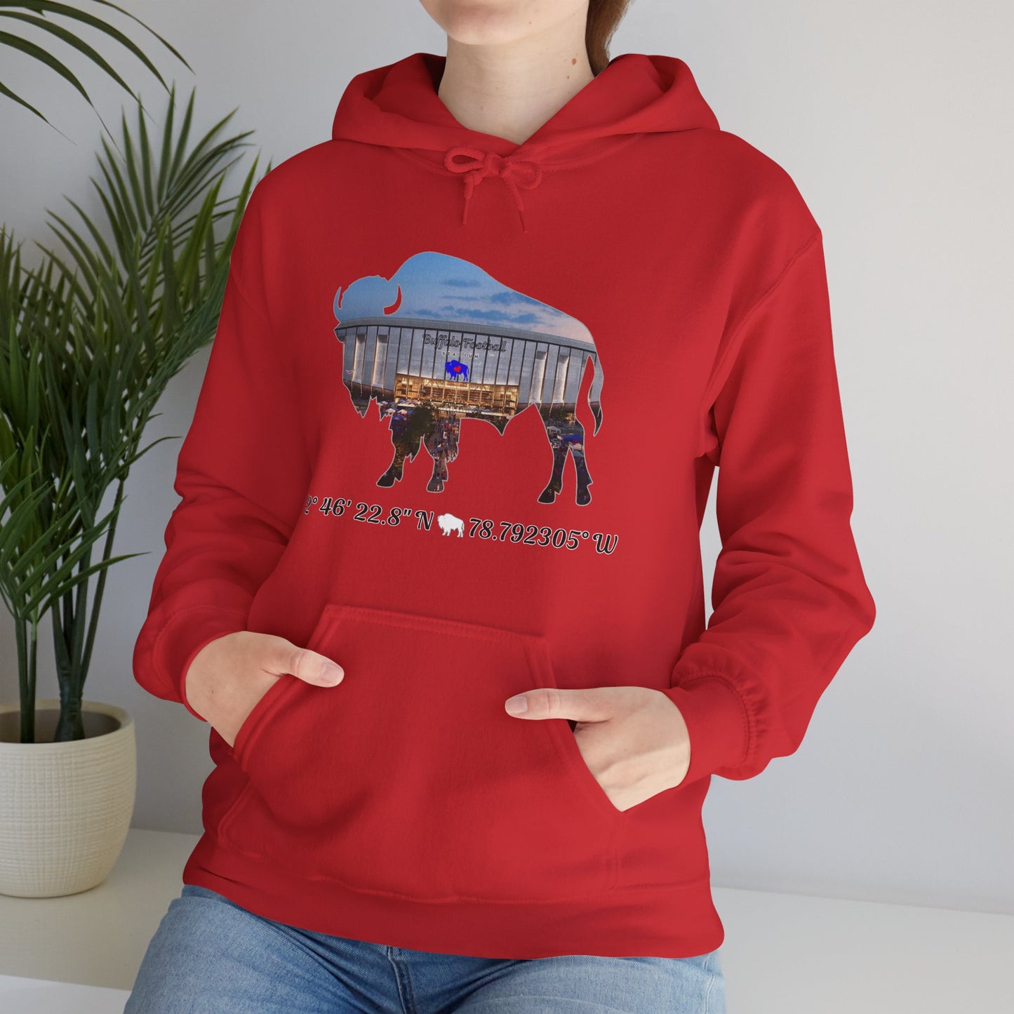Welcome to Buffalo Football's New Stadium Unisex Heavy Blend⢠Hooded Sweatshirt