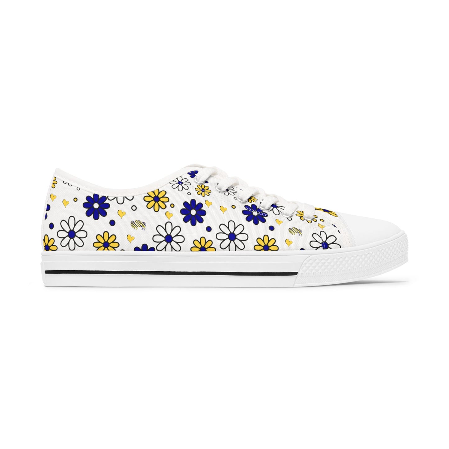 Buffalo Sabres Flower Power Women's Low Top Sneakers