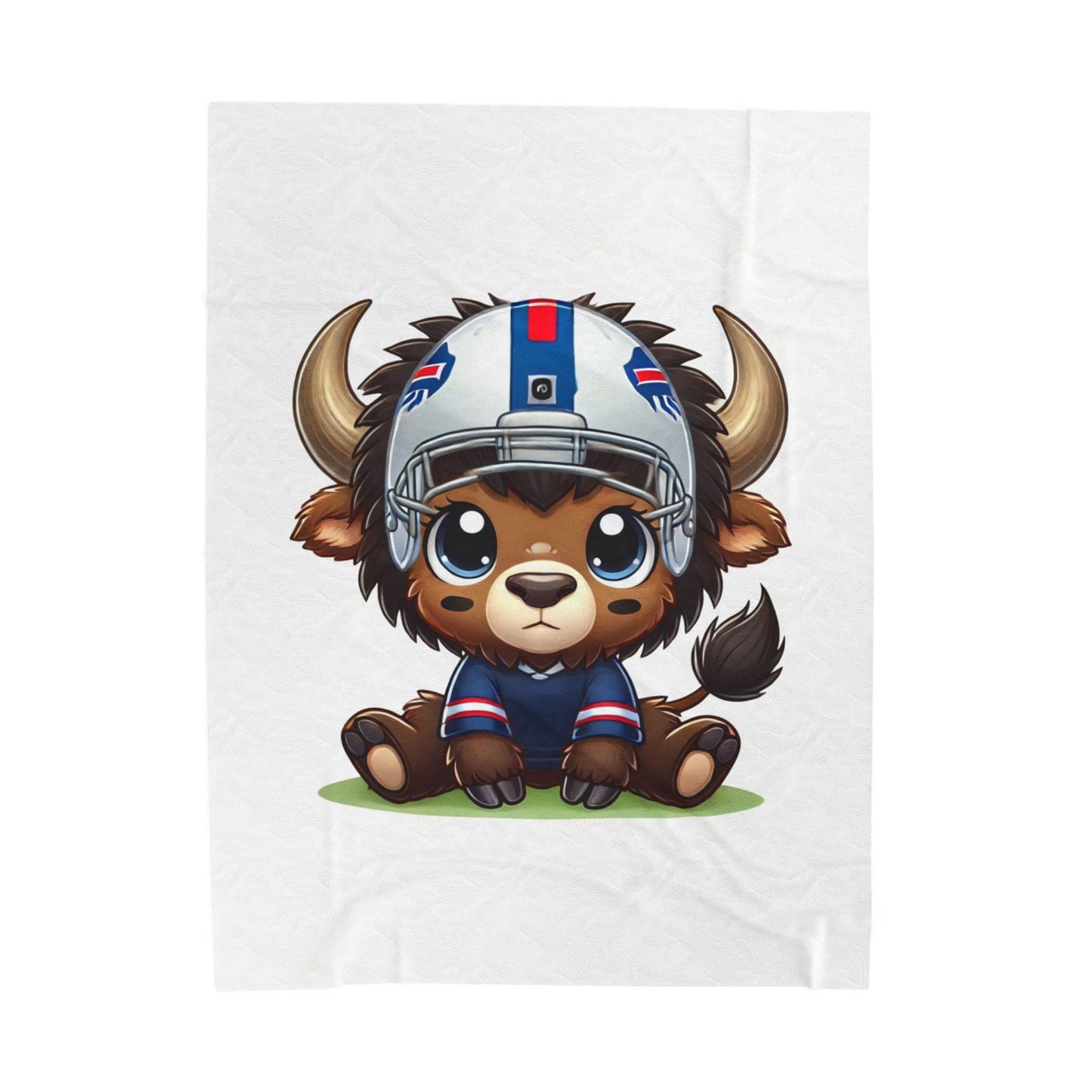 Children’s Buffalo Football Velveteen Blanket – Cozy Comfort for Little Fans Style #6