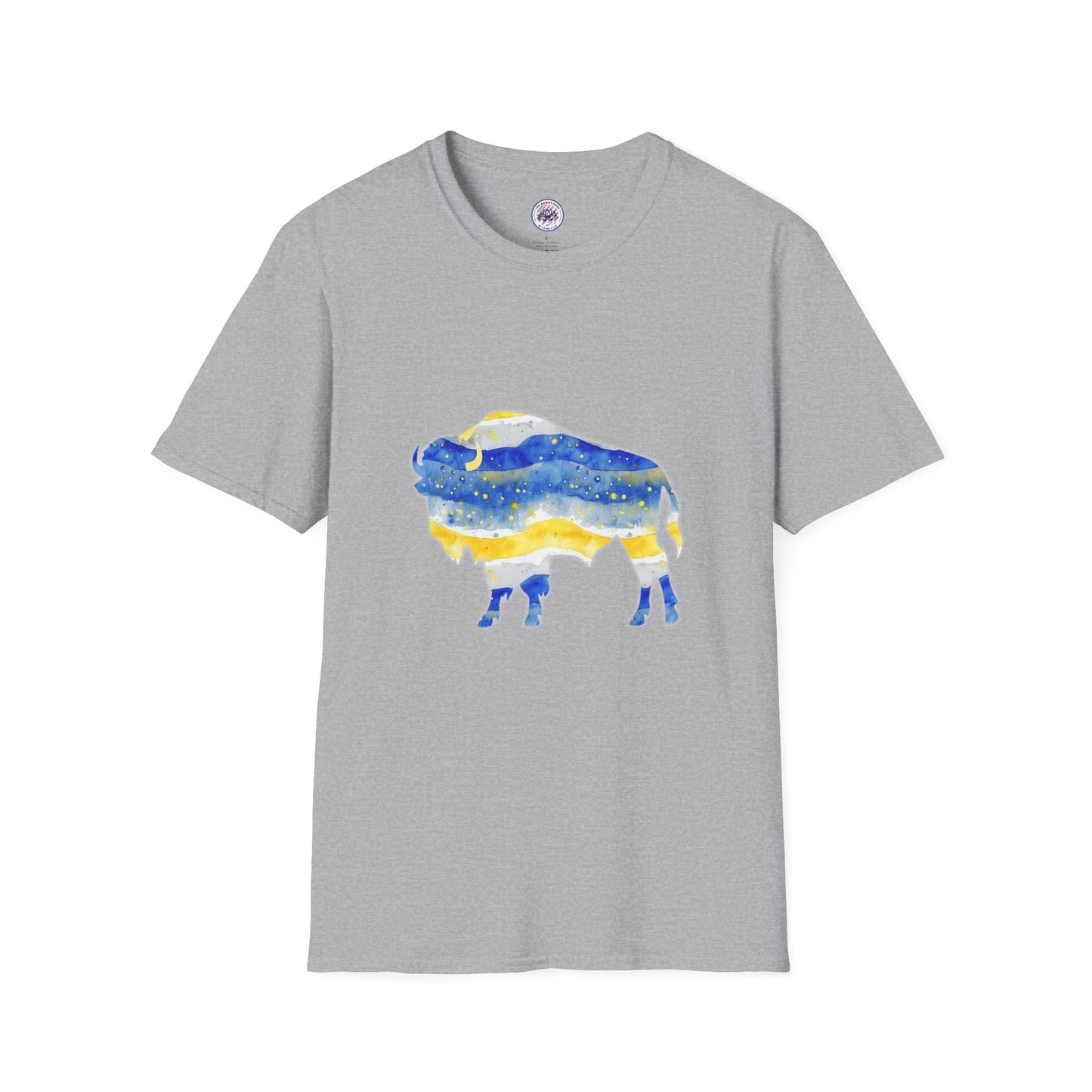 Buffalo Sabres Watercolor Unisex Softstyle T-Shirt GILDAN 6400