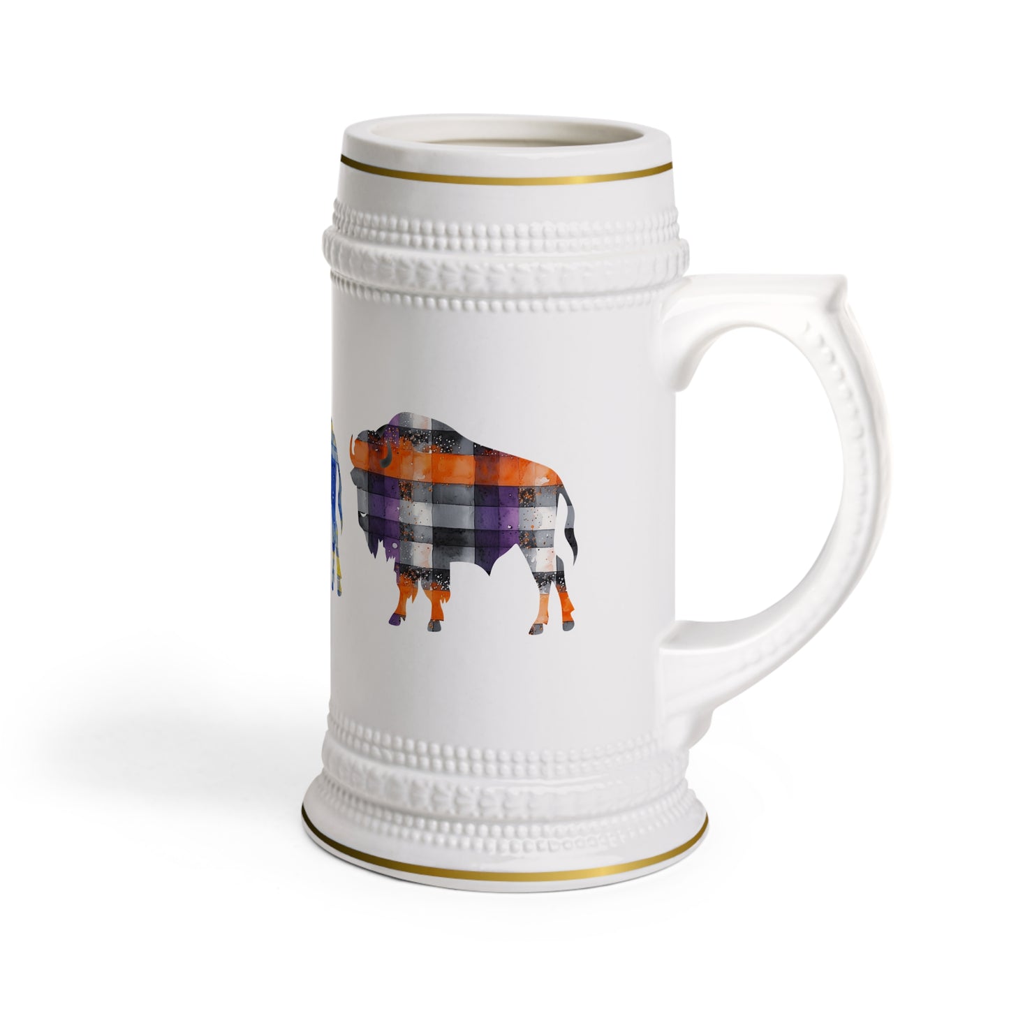 Sports in the 716 Watercolor Beer Stein Mug