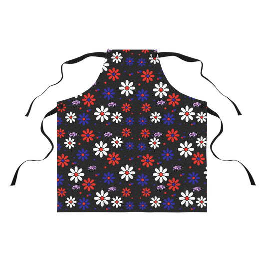 Buffalo Football Flower Power Apron