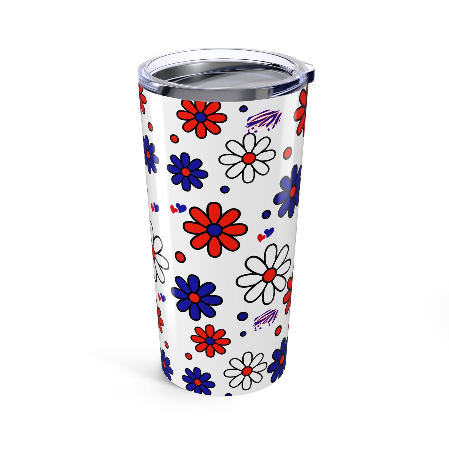 Bills Flower Power Tumbler 20oz