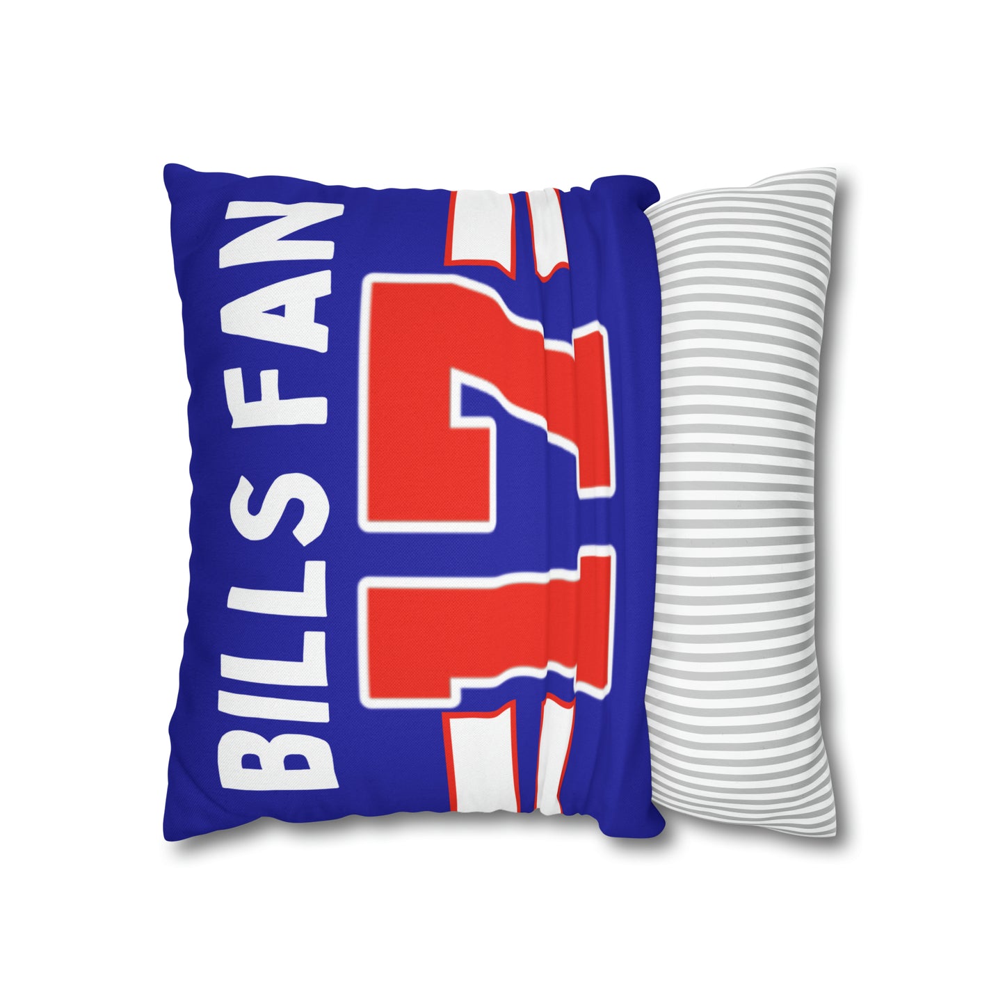 #17 Buffalo Bills Fan Spun Polyester Square Pillow Case