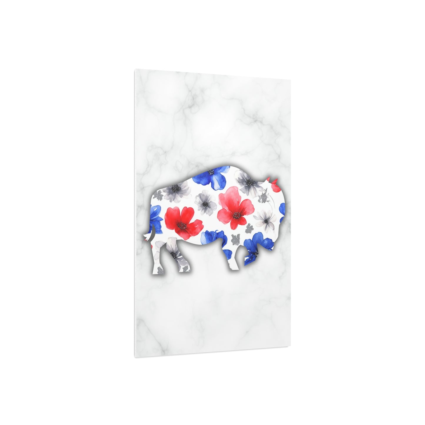 Floral Buffalo Foam Board - Home Decor Wall Art for Nature Lovers