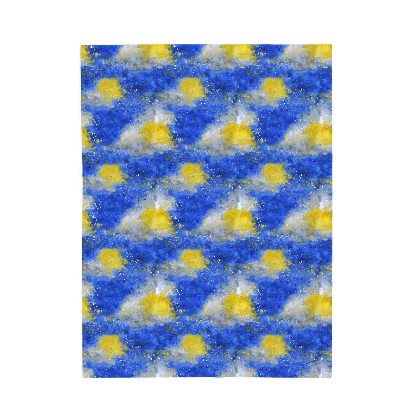 Sabres Watercolor Velveteen Plush Blanket