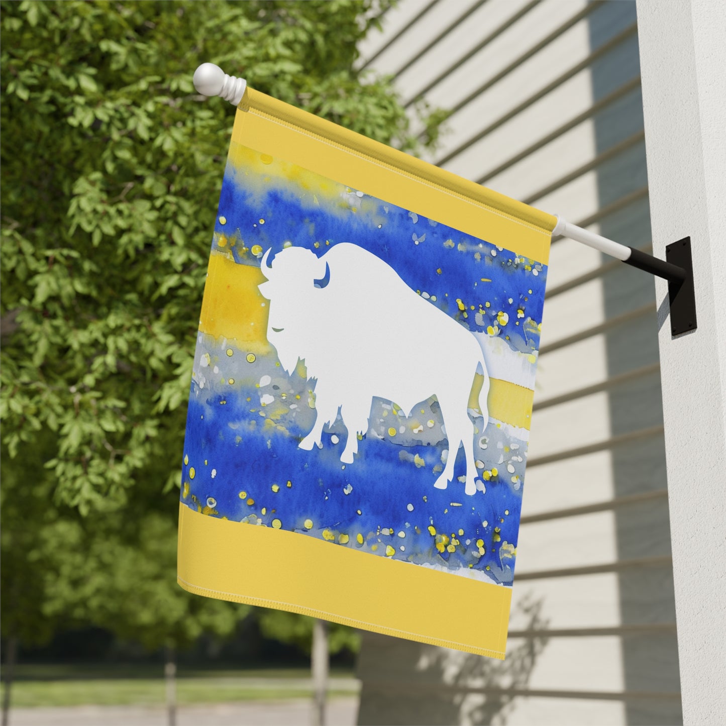 Buffalo Hockey Pride Watercolor Stripe Theme