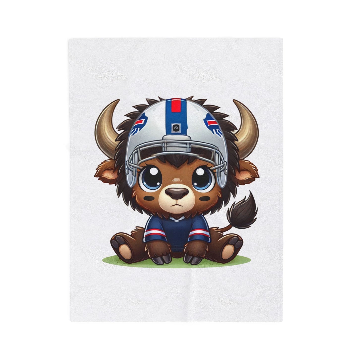 Children’s Buffalo Football Velveteen Blanket – Cozy Comfort for Little Fans Style #6