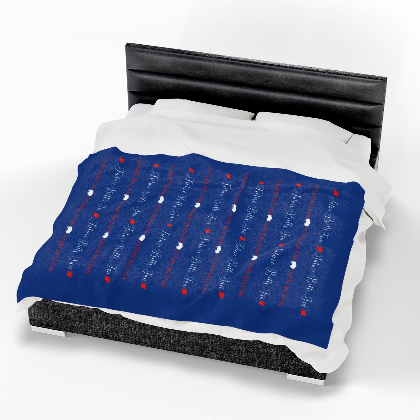 Future Buffalo Football Fan Warm and Cuddly Velveteen Plush Blanket