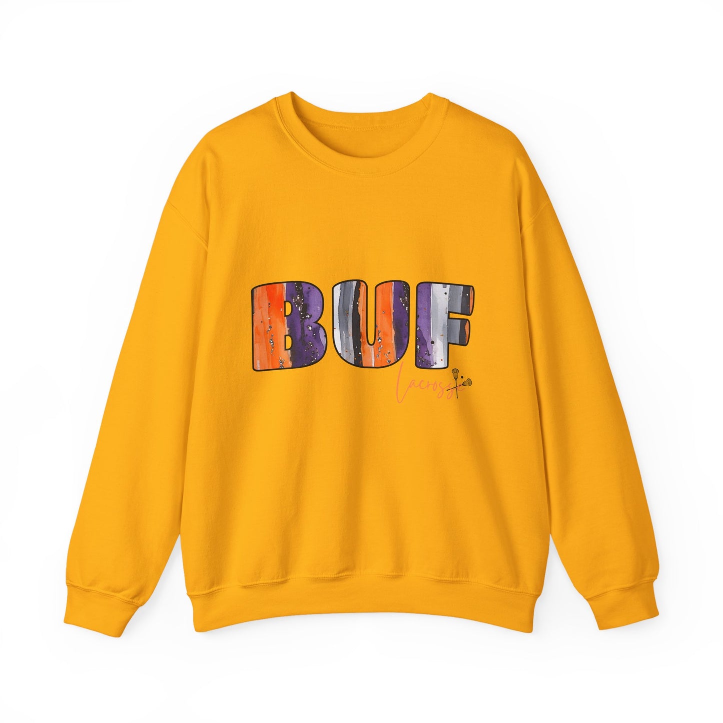 Bandits Plaid BUF Watercolor Unisex Heavy Blend™ Crewneck Sweatshirt