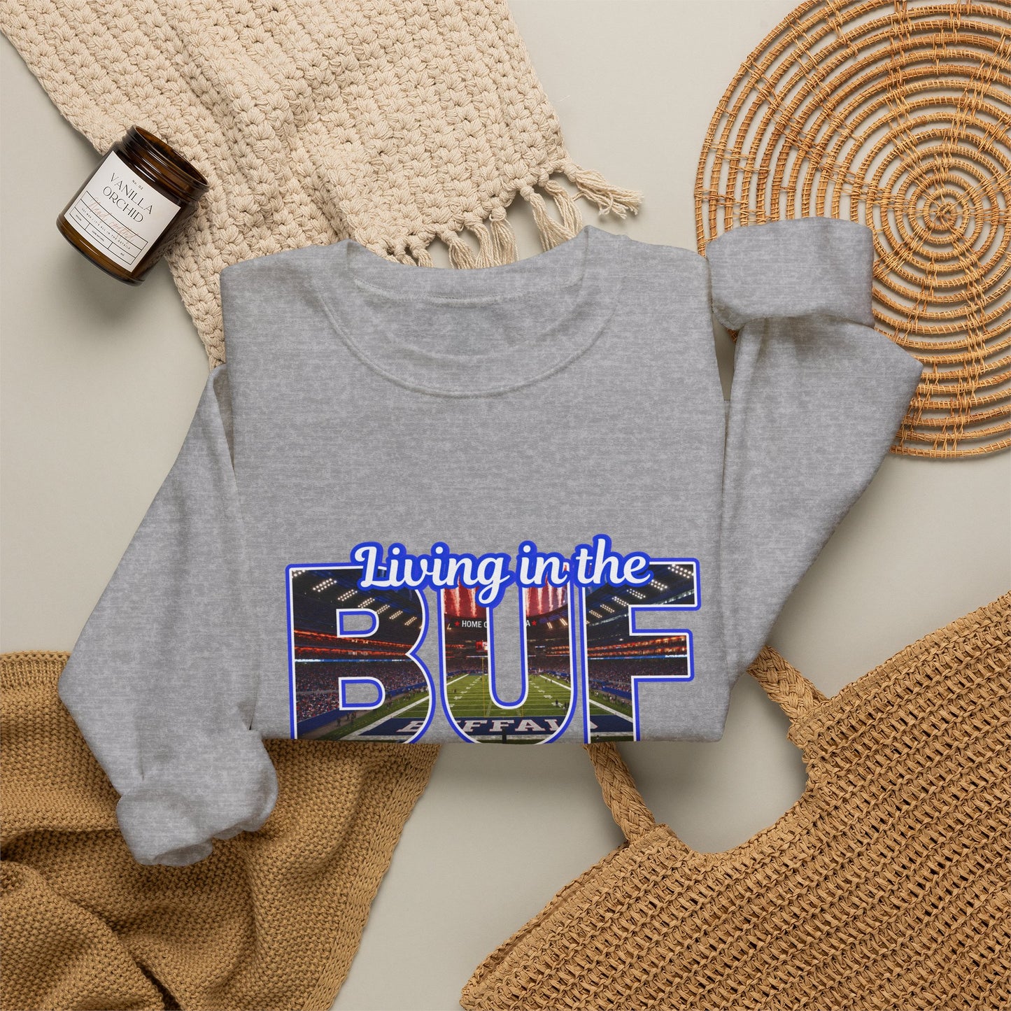 BUF New Stadium Unisex Heavy Blend™ Crewneck Sweatshirt