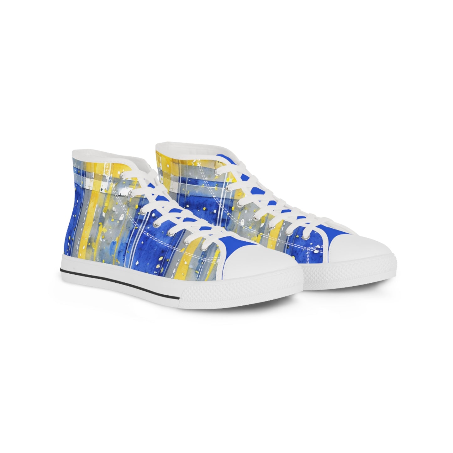 Buffalo Sabres Plaid Watercolor High Tops
