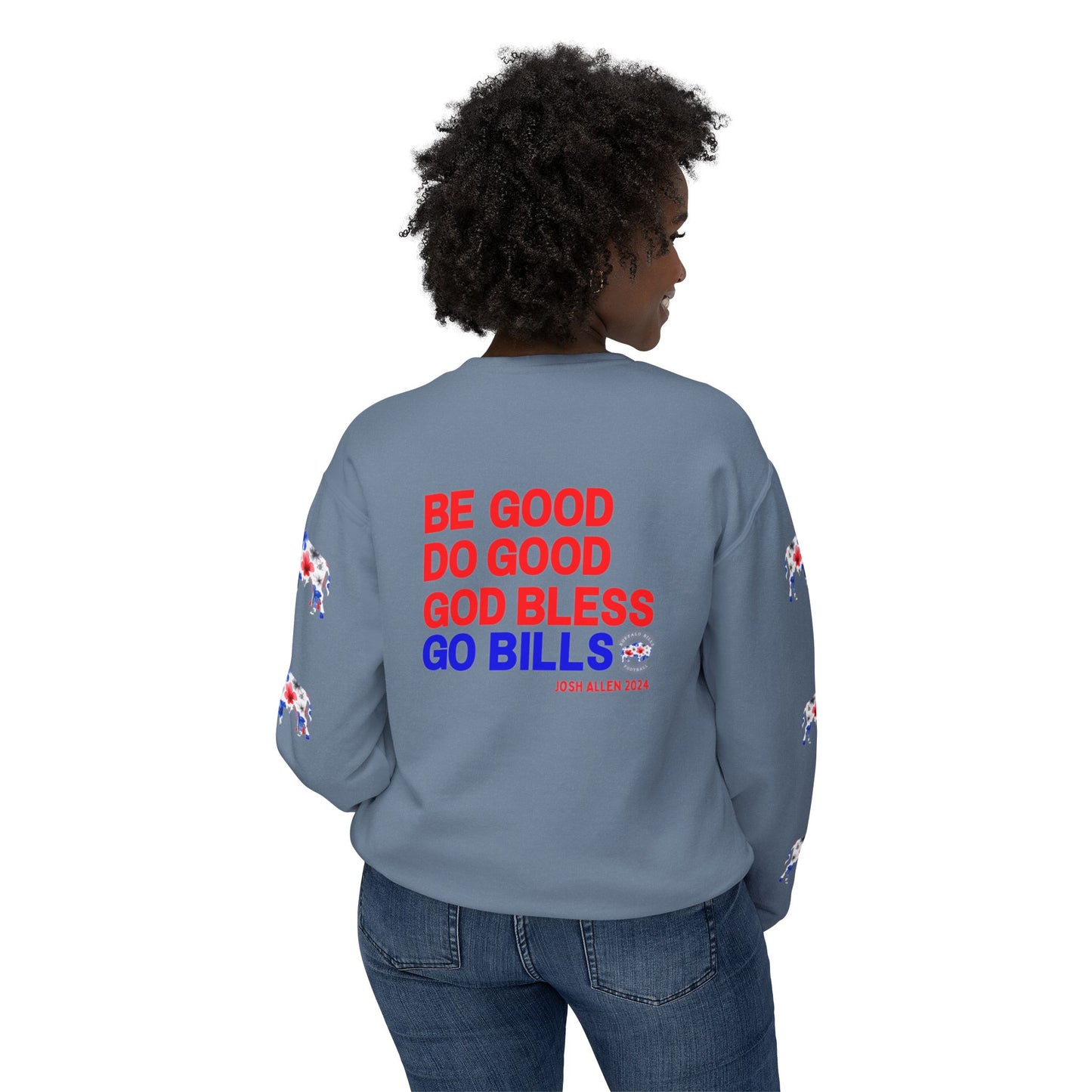 2024 MVP Quote Buffalo Football Unisex Lightweight Crewneck Sweatshirt
