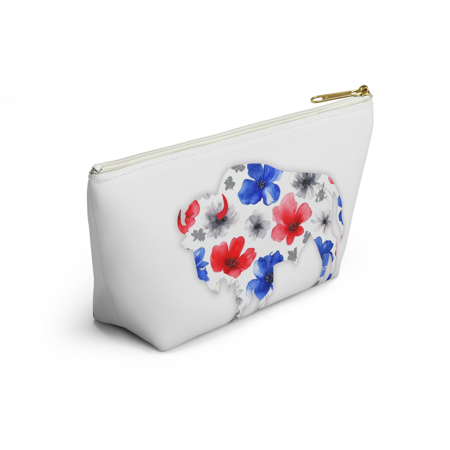 Oh My Josh Buffalo Football Retro Accessory Pouch w T-bottom ~ White