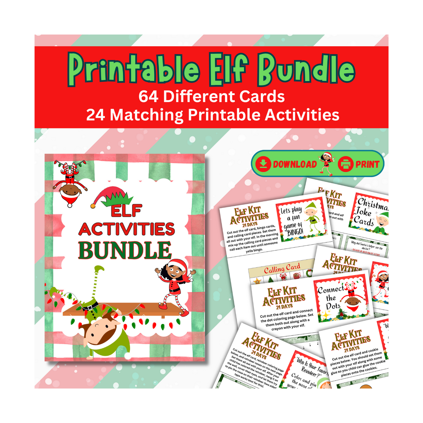 Elf Activity Bundle for Each Day of Decmember
