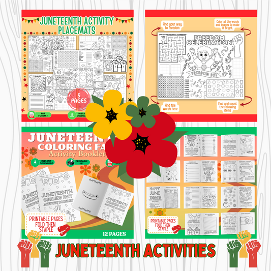 Juneteenth Digital Download Printable Activities