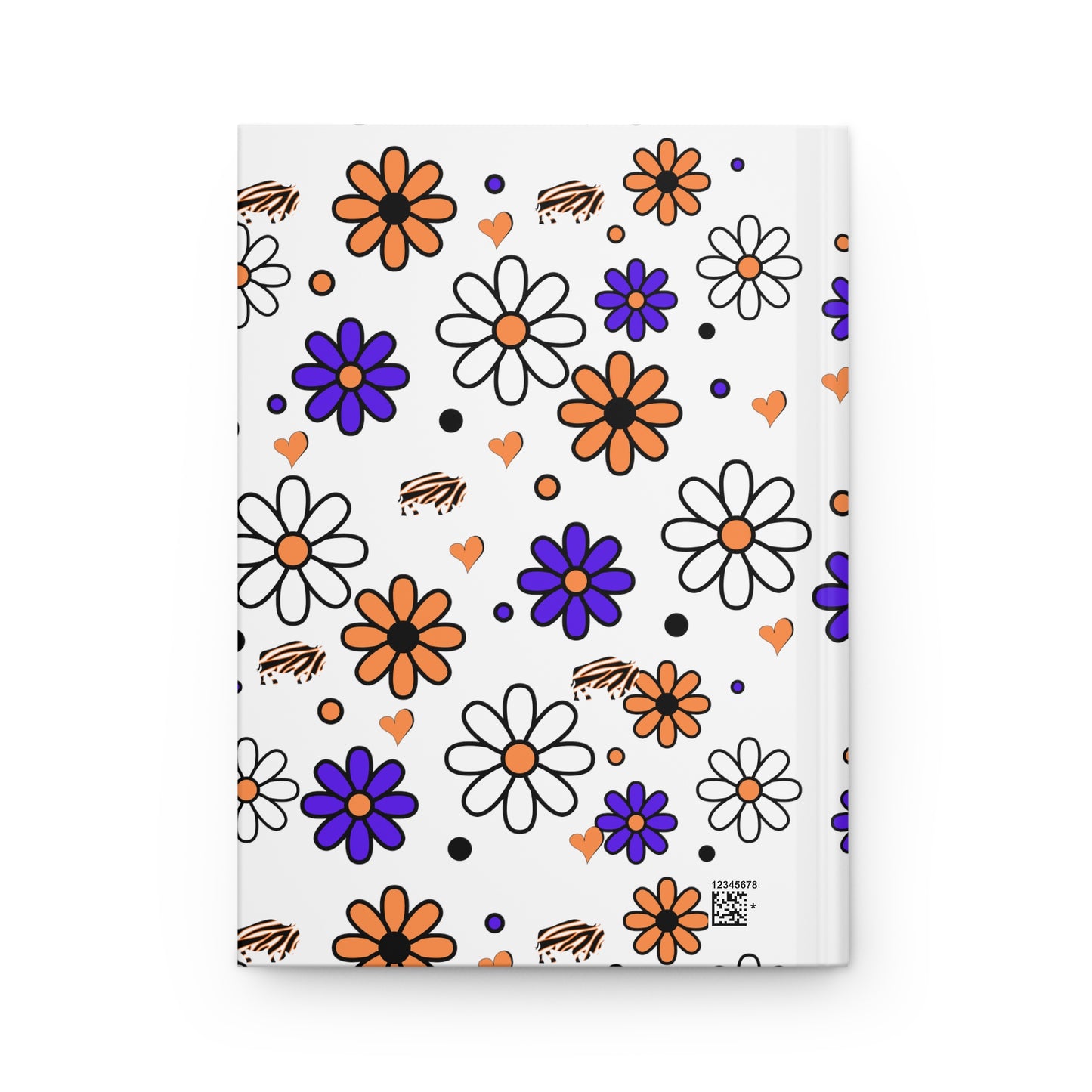 Bandits Flower Power 6" x 9" 150 Page (75 sheets) white lined paper Hardcover Journal