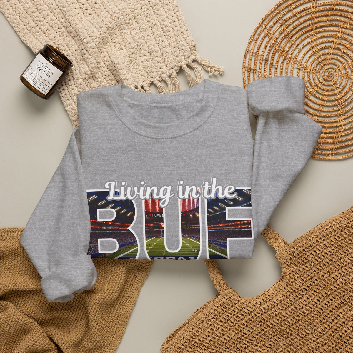 BUF New Stadium Unisex Heavy Blend™ Crewneck Sweatshirt