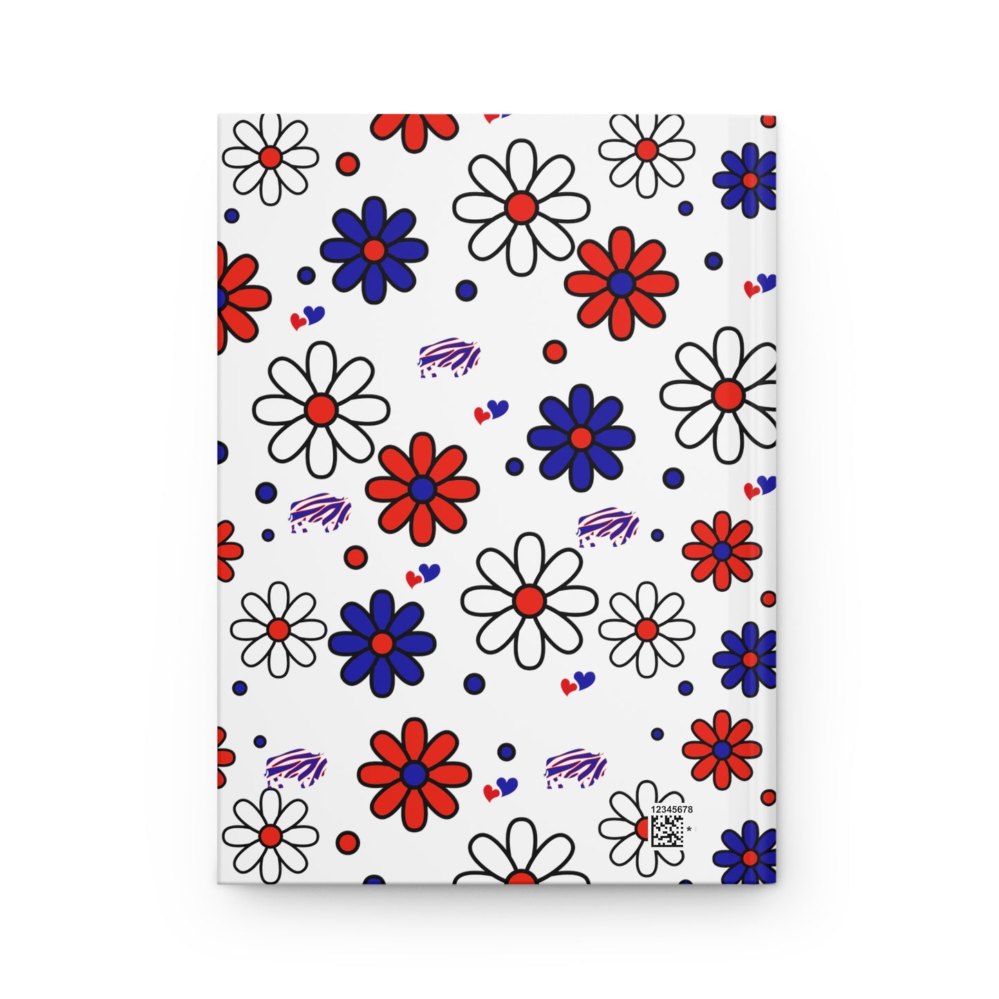 Bills Flower Power 6" x 9" 150 Page (75 sheets) white lined paper Hardcover Journal