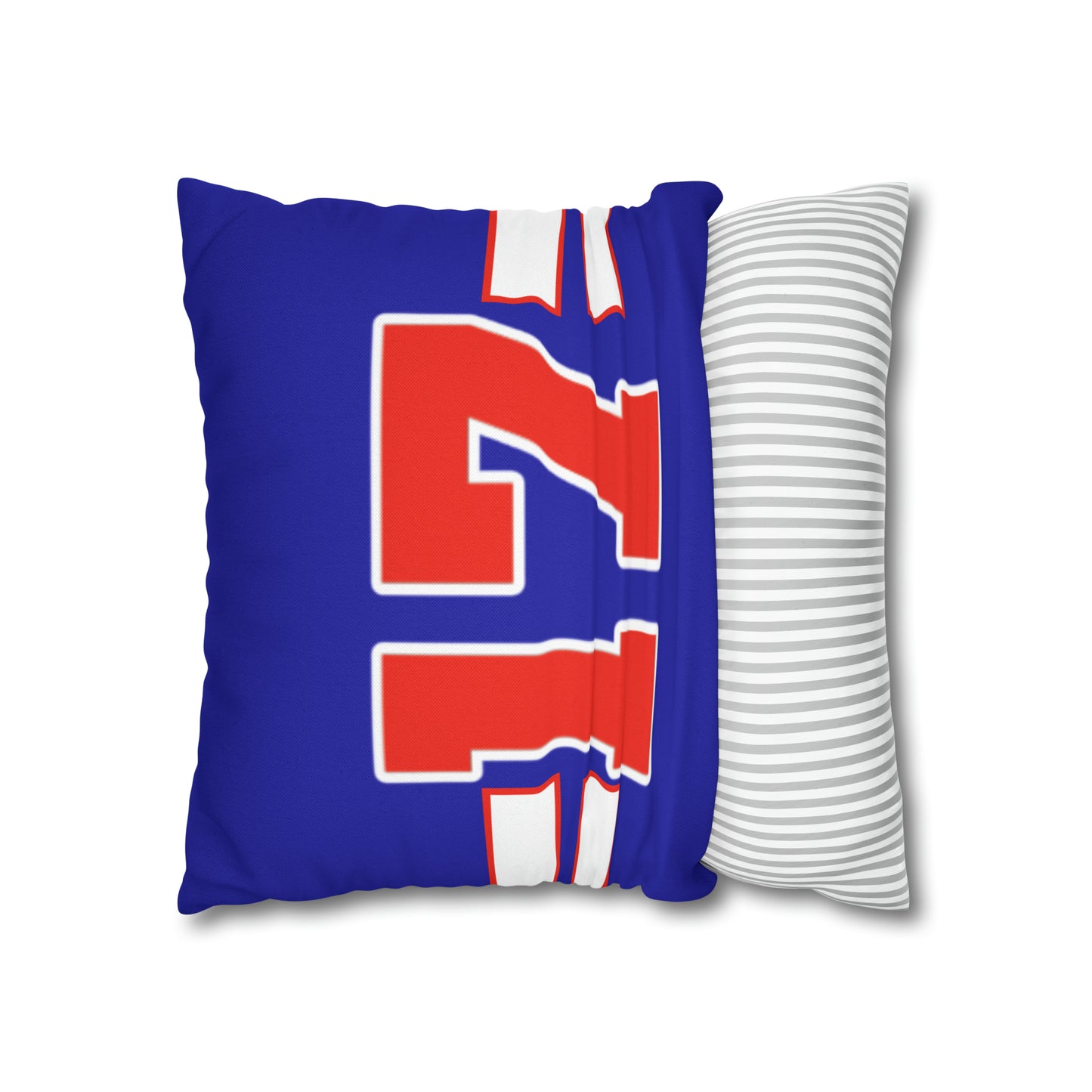 #17 Buffalo Bills Fan Spun Polyester Square Pillow Case