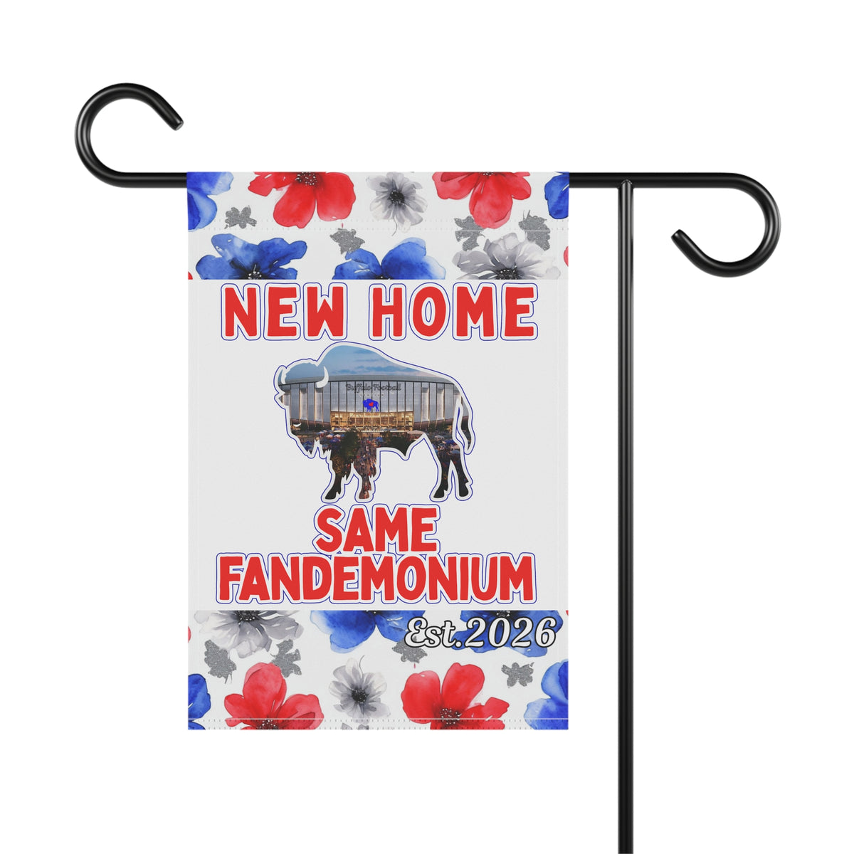 New Football Home 2026 Floral Garden Flags