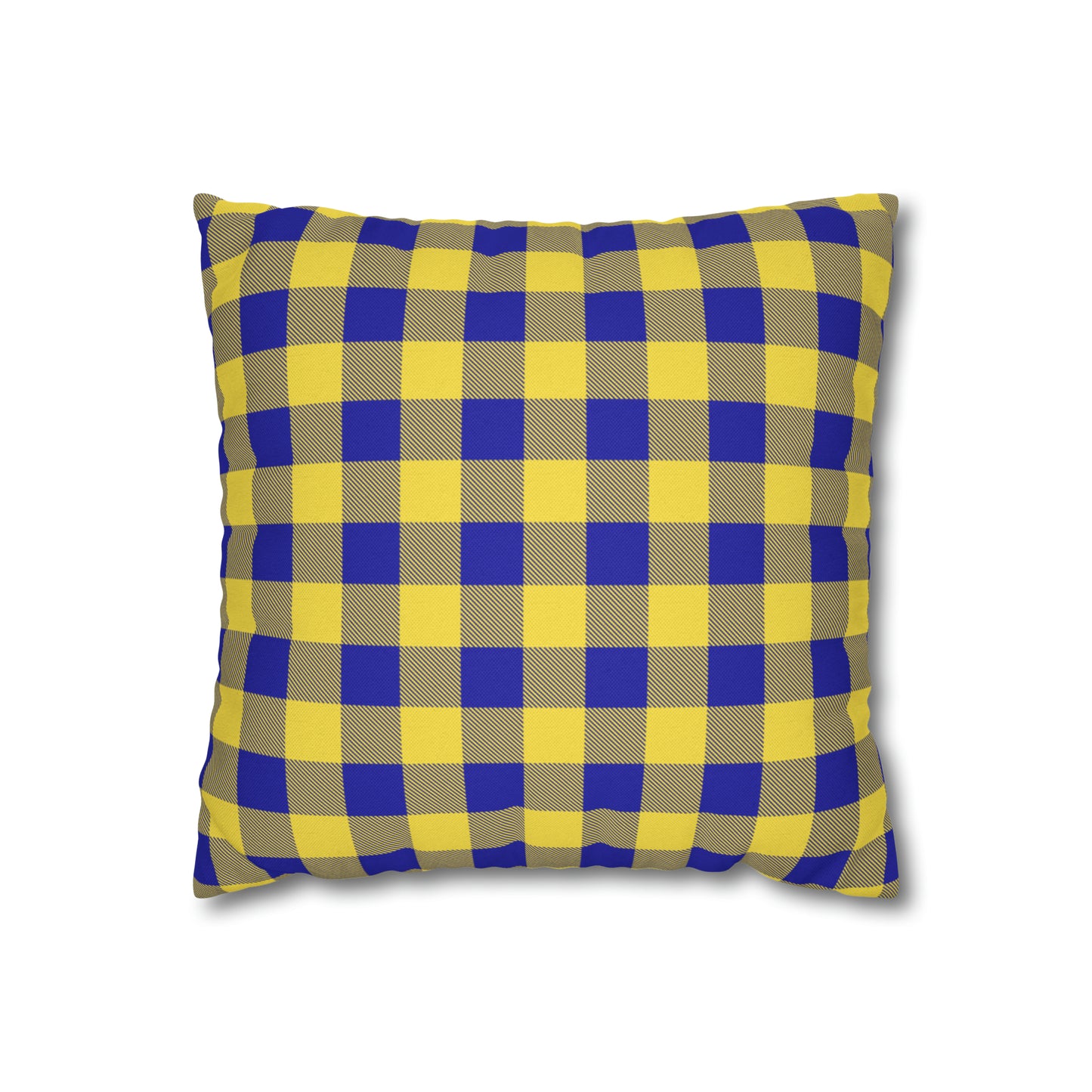 Sabres Buffalo Plaid Spun Polyester Square Pillow Case