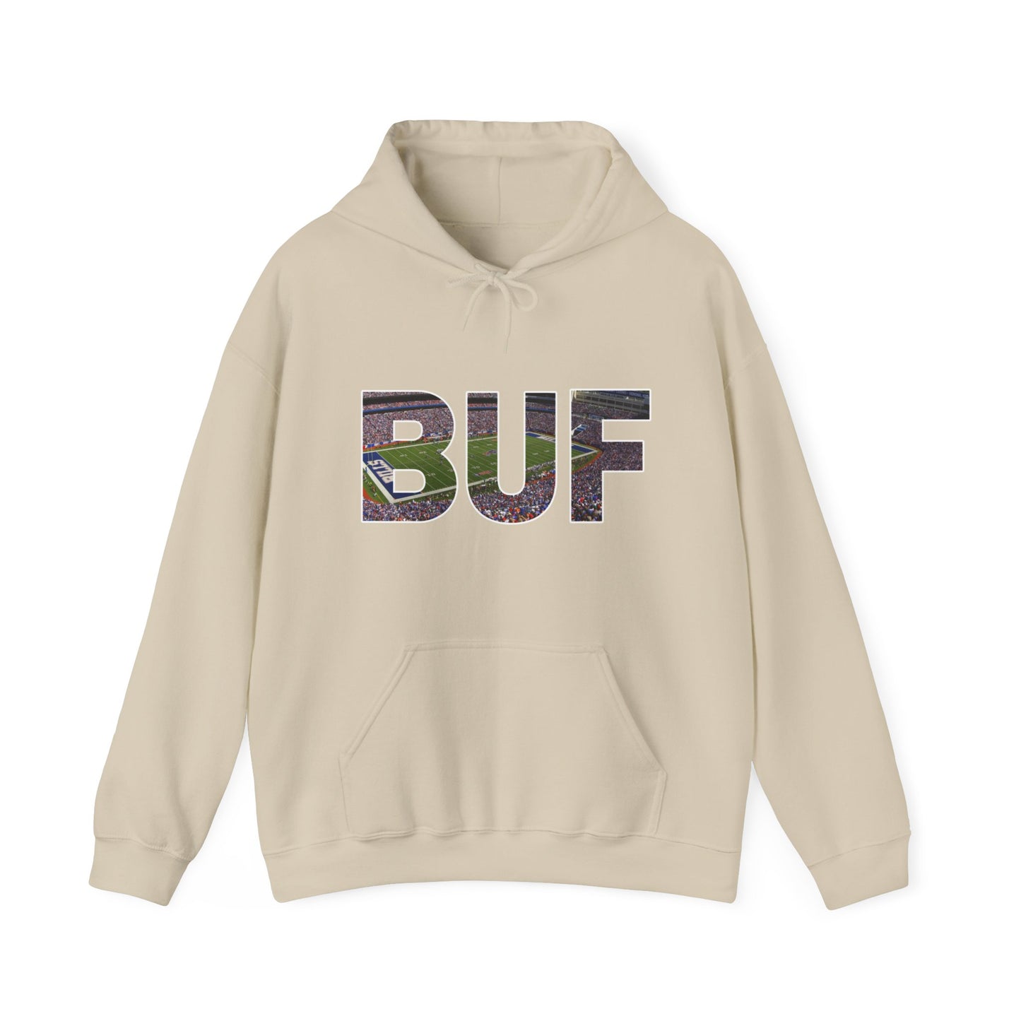 BUF Buffalo Bills Stadium Unisex Heavy Blend™ Hooded Sweatshirt