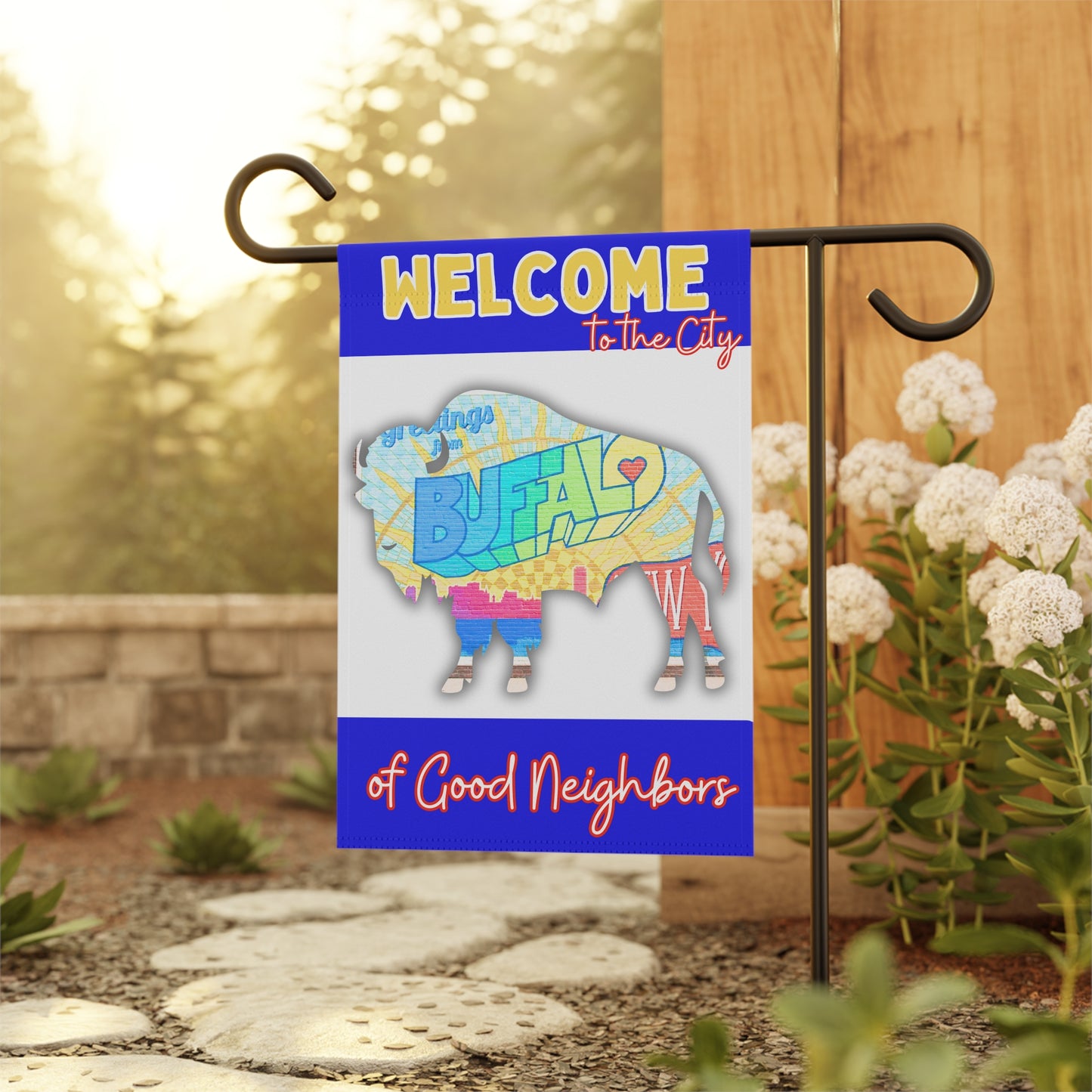 Welcome to the City of Good Neighbors Garden Flag