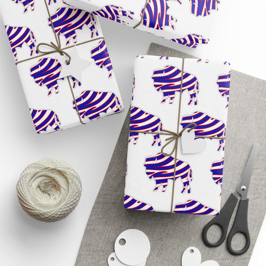 Striped Buffalo Wrapping Paper