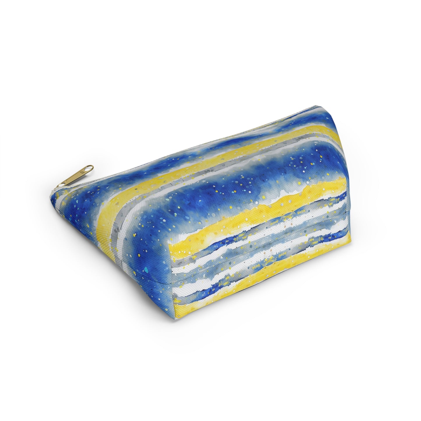 Sabres Watercolor Striped Accessory Pouch w T-bottom