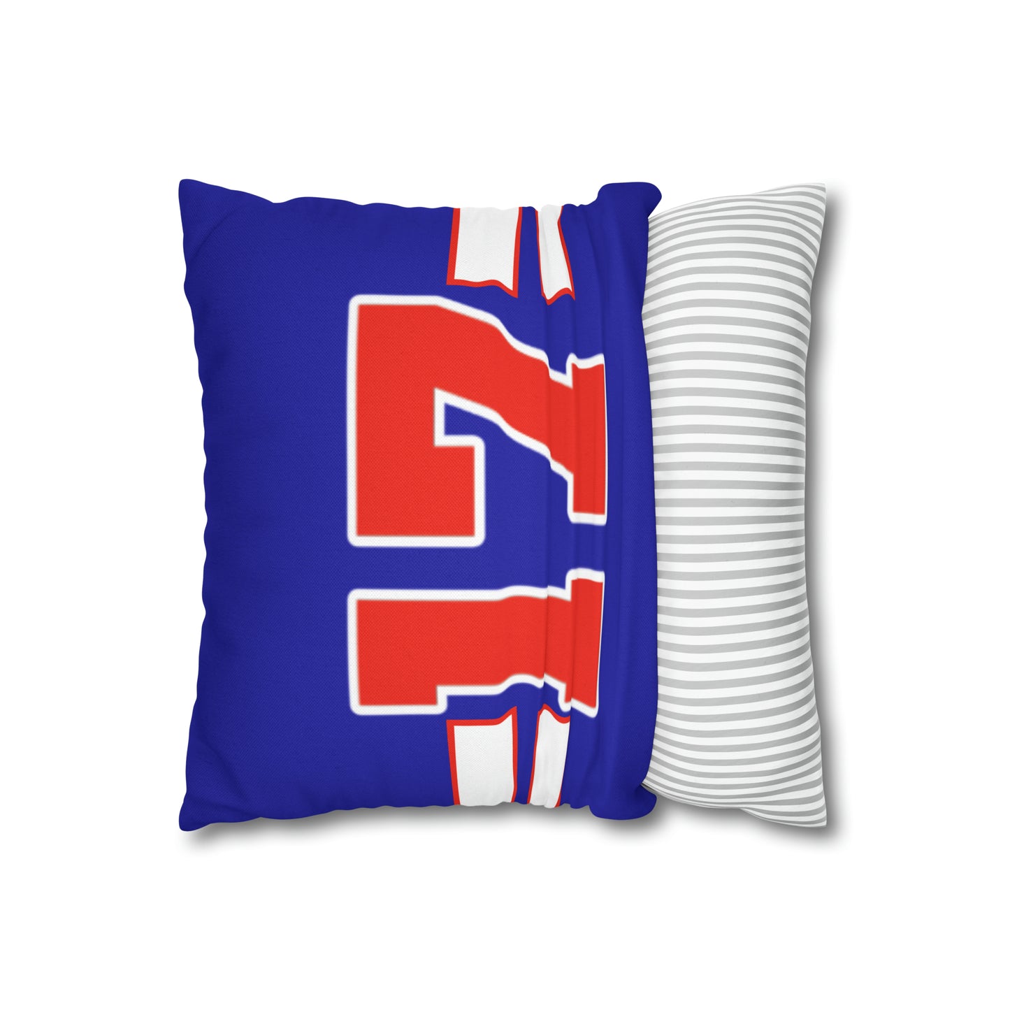 #17 Buffalo Bills Fan Spun Polyester Square Pillow Case