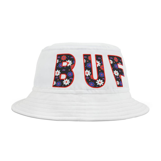 In the BUF Bills Flower Power Bucket Hat