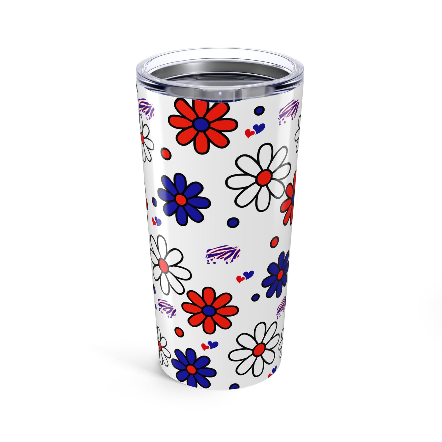 Bills Flower Power Tumbler 20oz