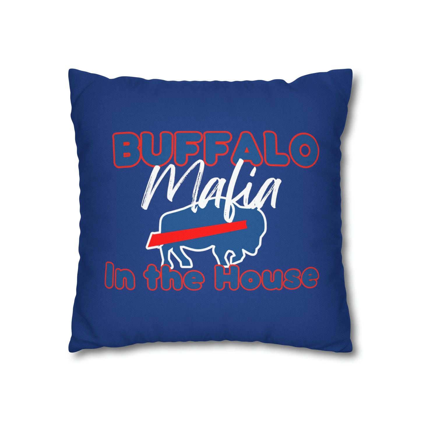 Buffalo Mafia Spun Polyester Square Pillow Case