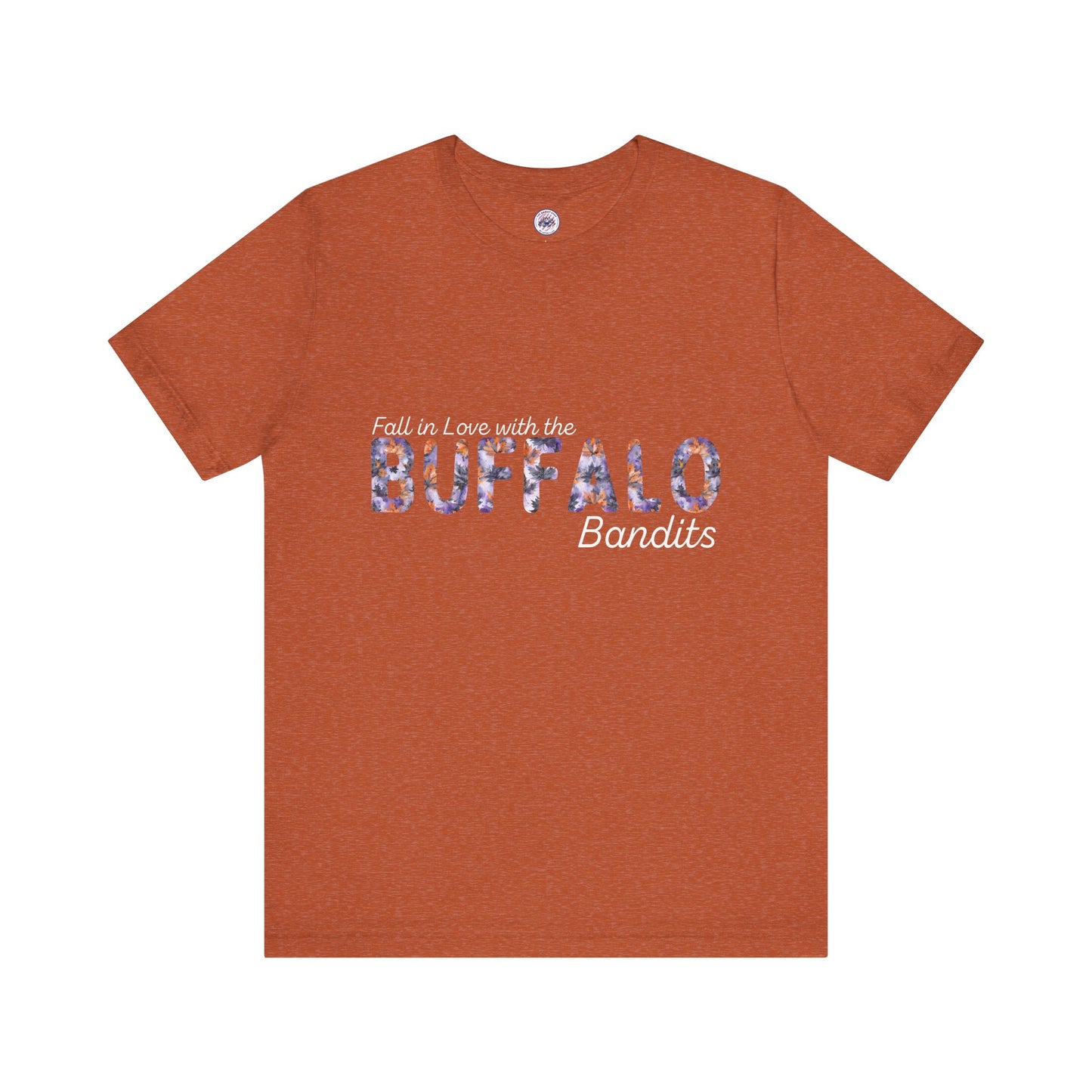 Fall in Love with the Bandits Watercolor Buffalo Leaves T-Shirt
