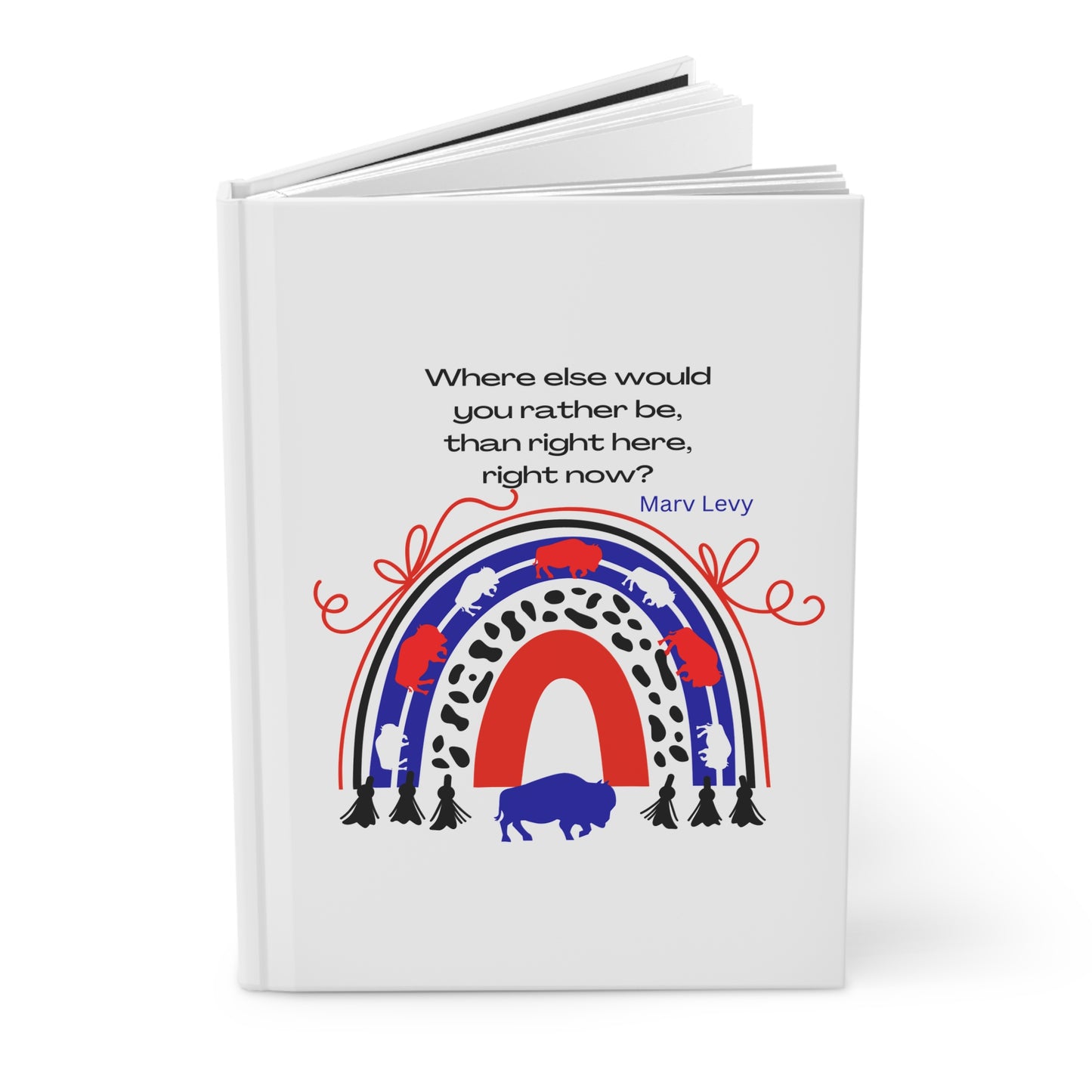 Where Would You Rather Be  6" x 9" 150 Page (75 sheets) white lined paper Hardcover Journal Matte