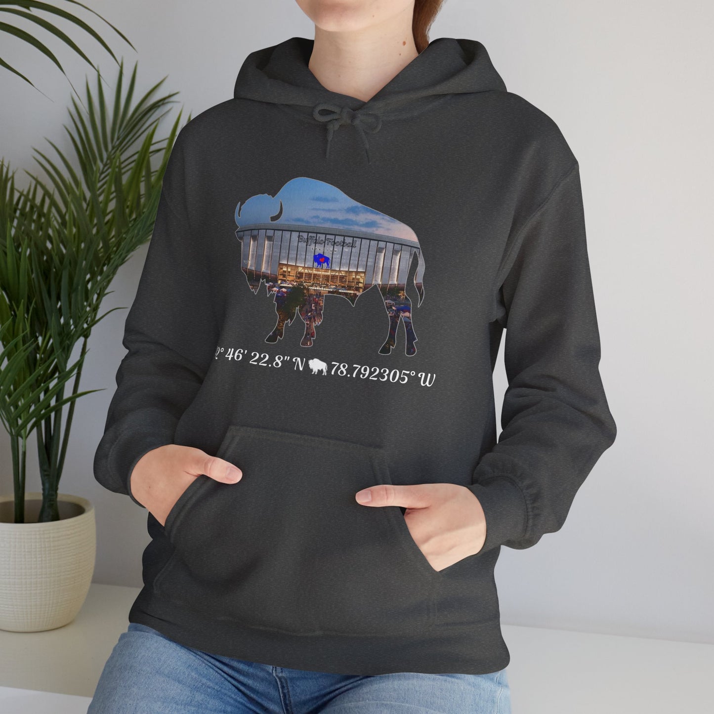 Welcome to Buffalo Football's New Stadium Unisex Heavy Blend™ Hooded Sweatshirt