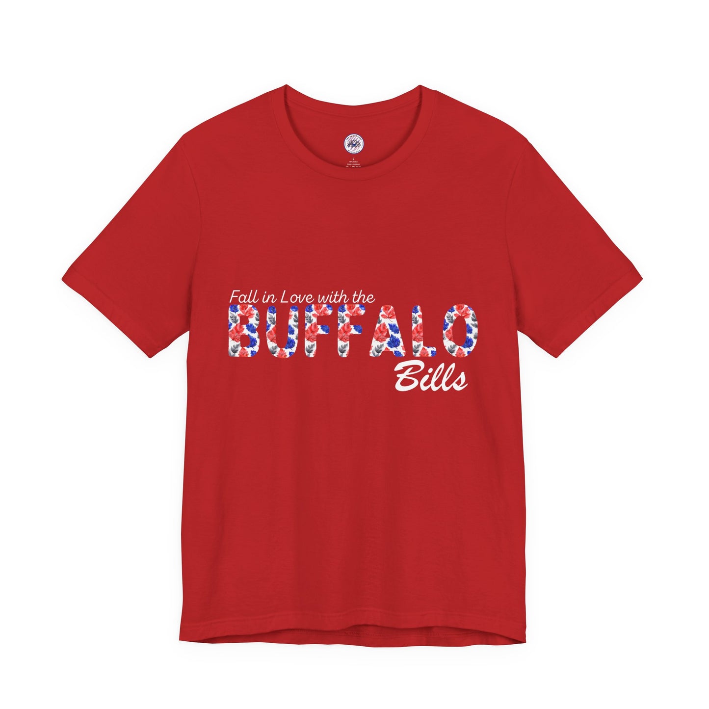 Fall in Love with the Bills Watercolor Leaves T-Shirt