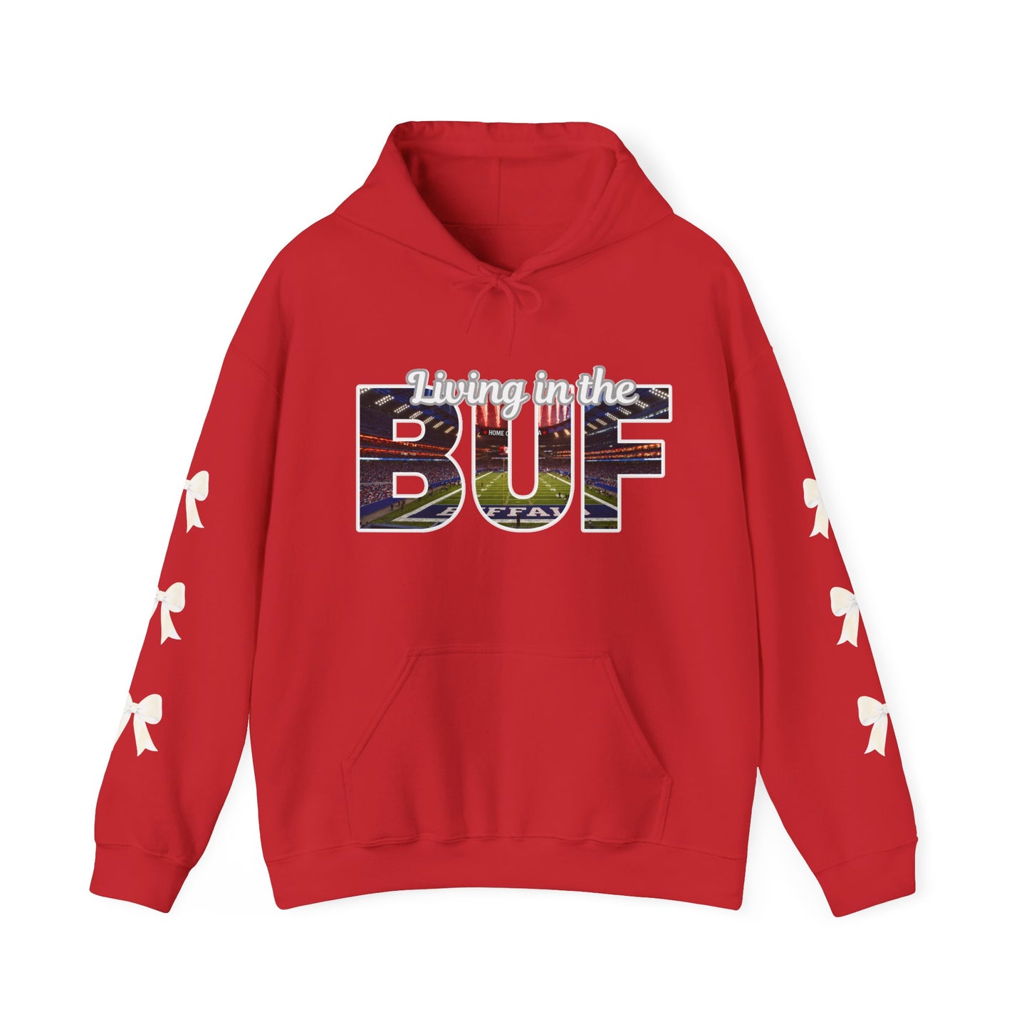 BUF Buffalo Bills Stadium Unisex Heavy Blend™ Hooded Sweatshirt