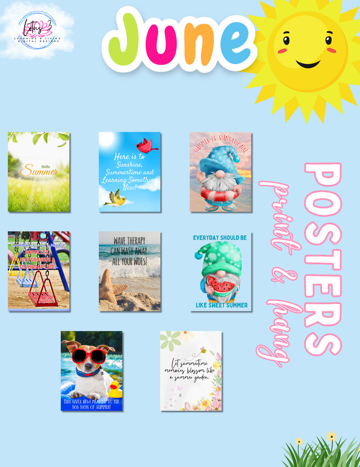 June Resources Packet (DIGITAL DOWNLOAD) Over 75 Activities