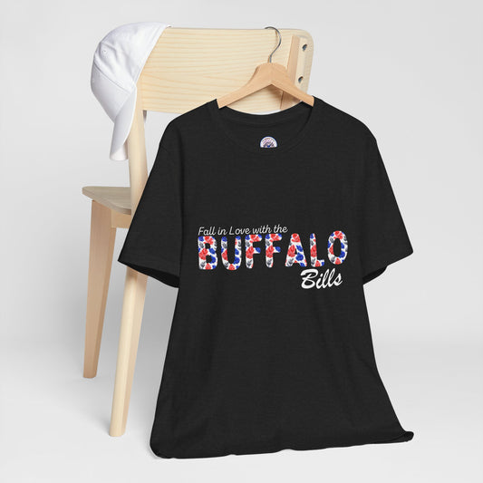 Fall in Love with the Bills Watercolor Leaves T-Shirt