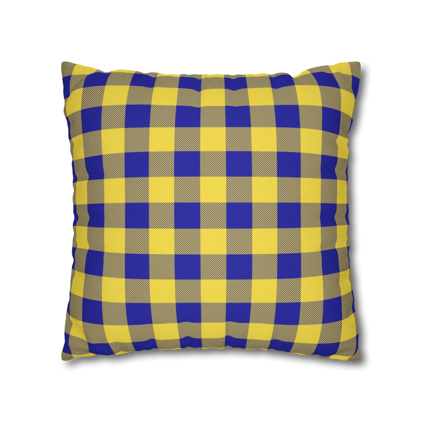 Sabres Buffalo Plaid Spun Polyester Square Pillow Case