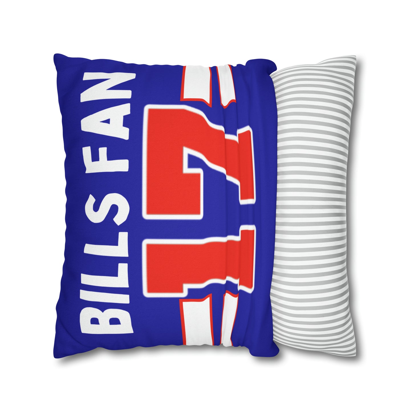 #17 Buffalo Bills Fan Spun Polyester Square Pillow Case