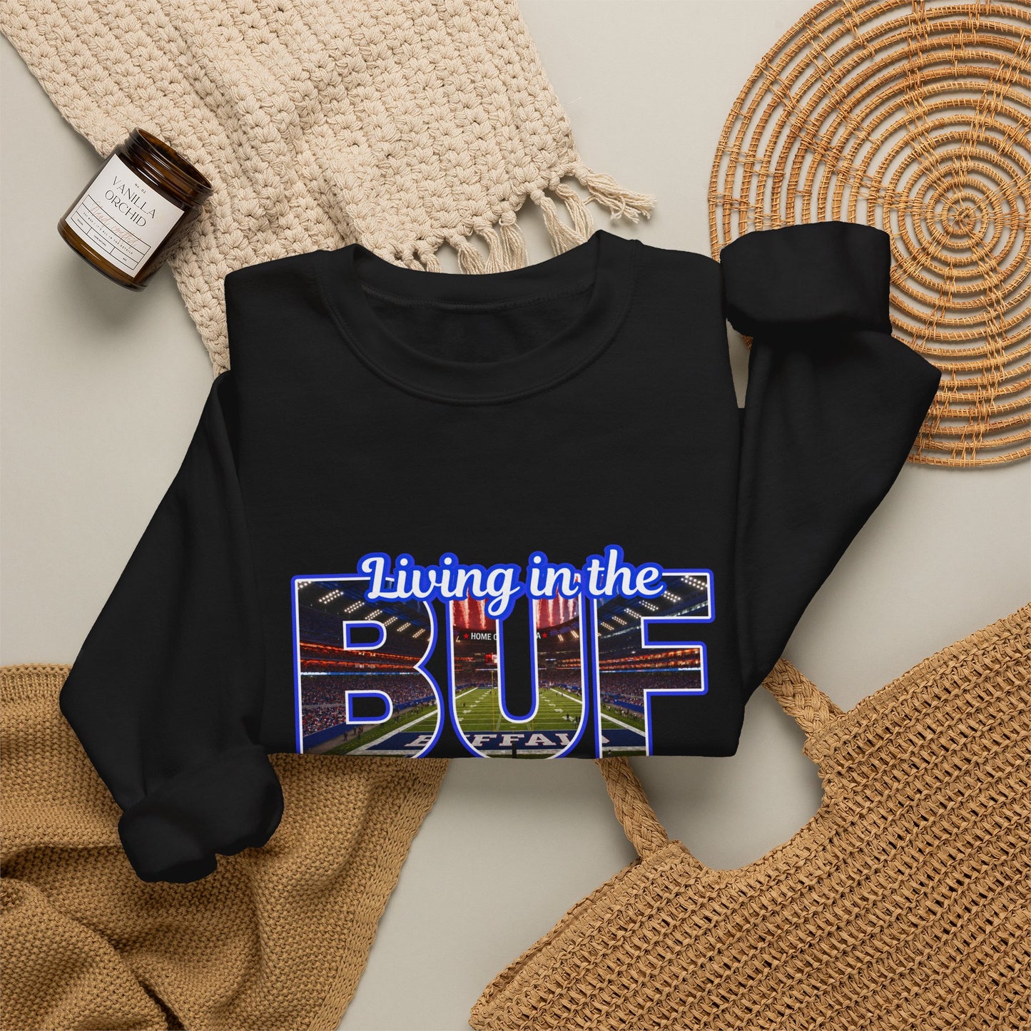 BUF New Stadium Unisex Heavy Blend™ Crewneck Sweatshirt
